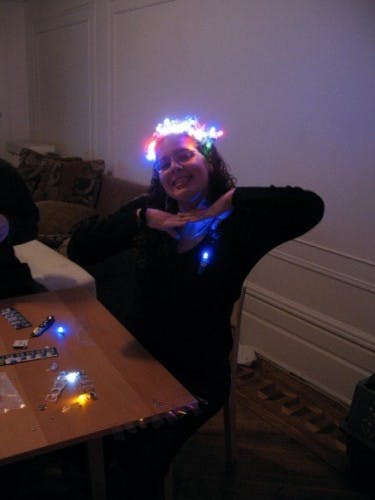 Becky with a glowing crown of wonder! =)